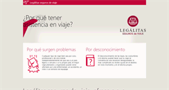 Desktop Screenshot of legalitassegurosdeviaje.com